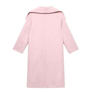 Mint Velvet Pink Wool Blend Hand Finished Coat